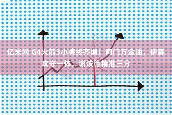 亿米网 G4火箭3小将终齐爆！阿门万金油，伊森攻守一体，谢泼德精准三分